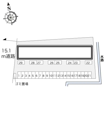 ★手数料０円★加賀市加茂町　月極駐車場（LP）